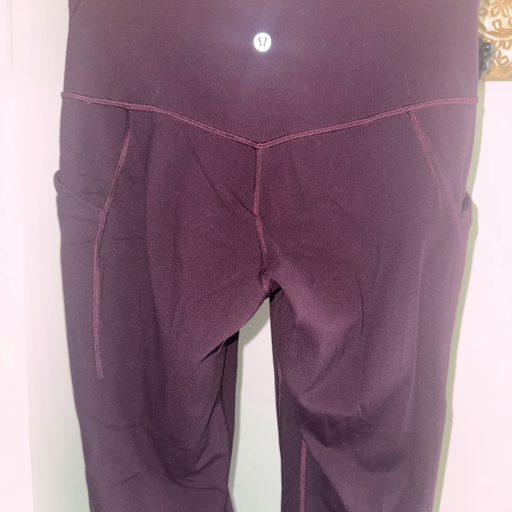 Lululemon Align Leggings Plum Burgundy High Rise Yoga Pants Size 6 - Picture 2 of 5
